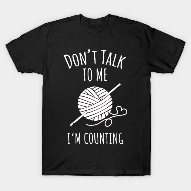 Don't Talk to Me I'm Counting T-Shirt by bakubakoh